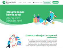 Tablet Screenshot of enentrenamiento.com